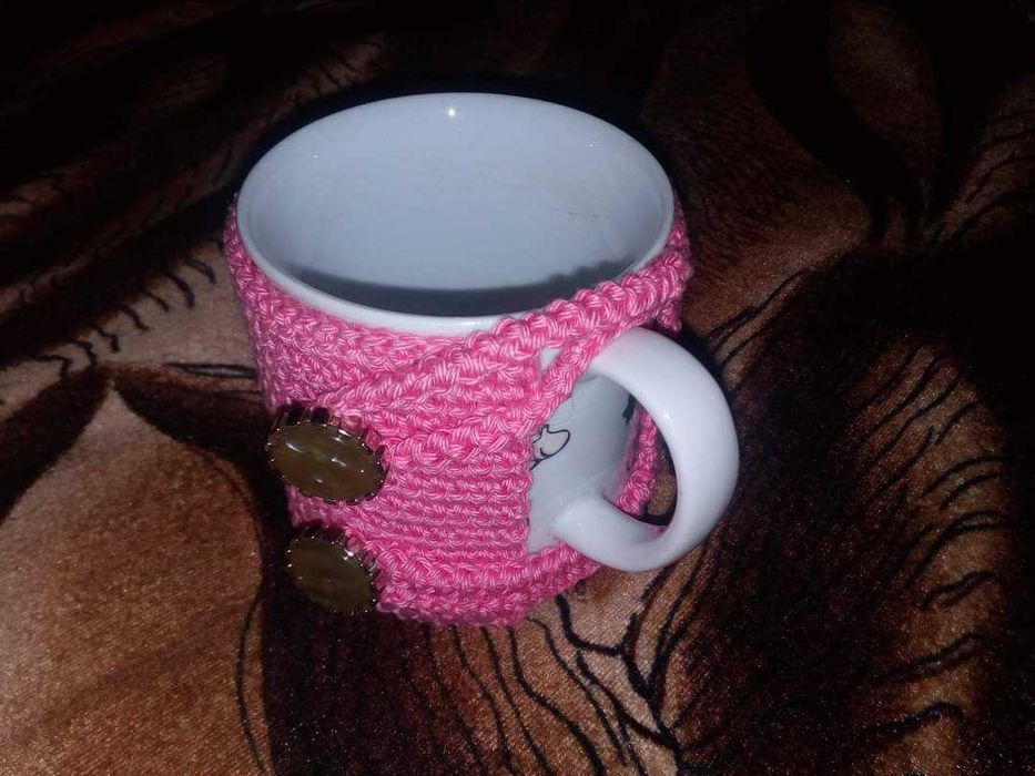 Husă crosetata, pentru cana