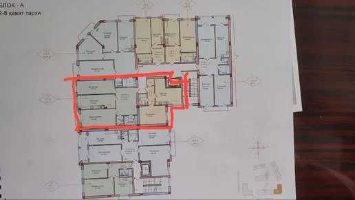 Чиланзар Актепе 3х ком 88м2;