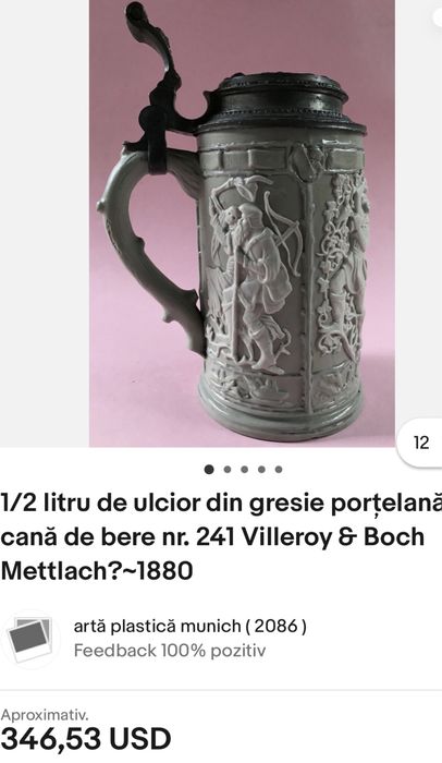 Halbă bere de colectie