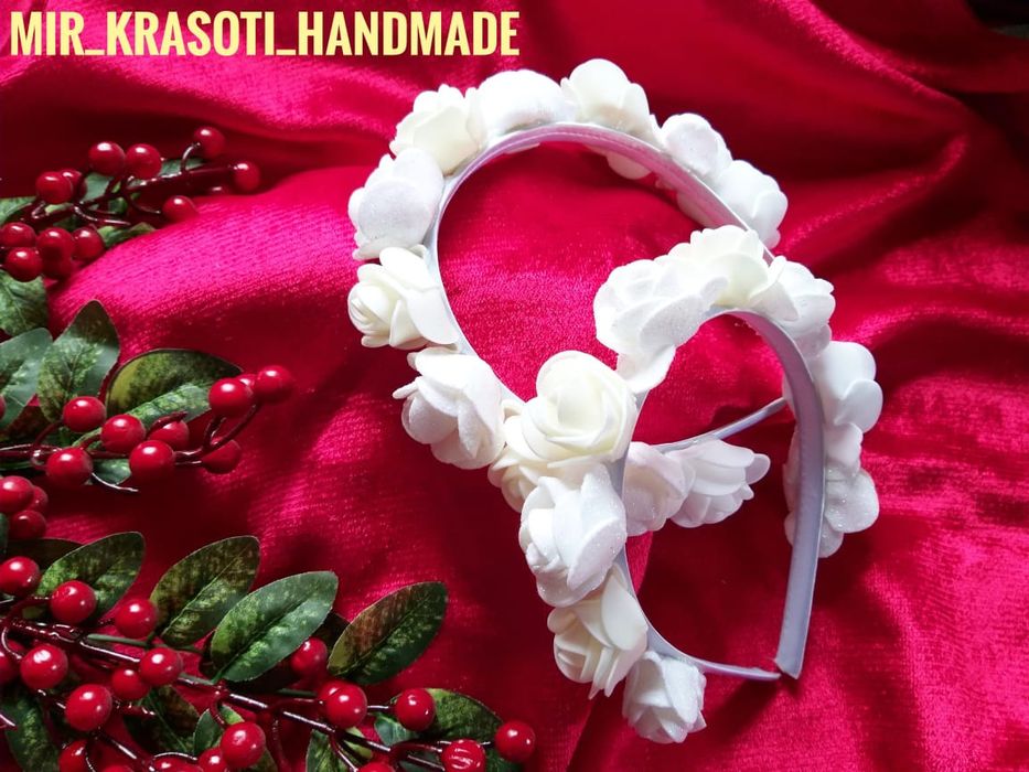 Подарок для любимых!ободки ручной работы.