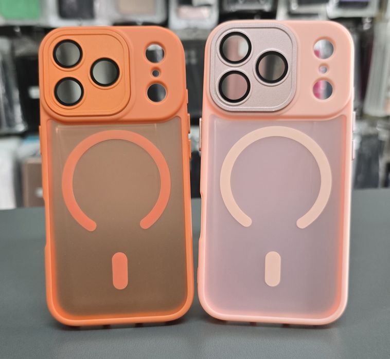 Силиконов гръб/кейс Mag safe за iPhone 17 Pro защита на камера