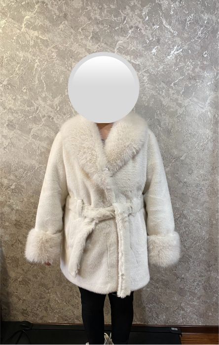 Эко шуба белая