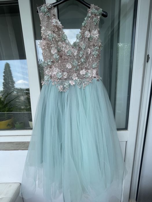 Rochie din Tulle Mint Serendipity Couture, Zaza Boutique