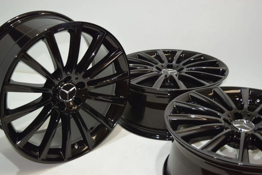 Jante Mercedes19 R19 AMG Negru lucios R19 W222 W221 W212 W204 C class E class S class GLC GLE CLS CLE cu anvelope vara/iarna 245-275 dimensiuni recomandate de producator