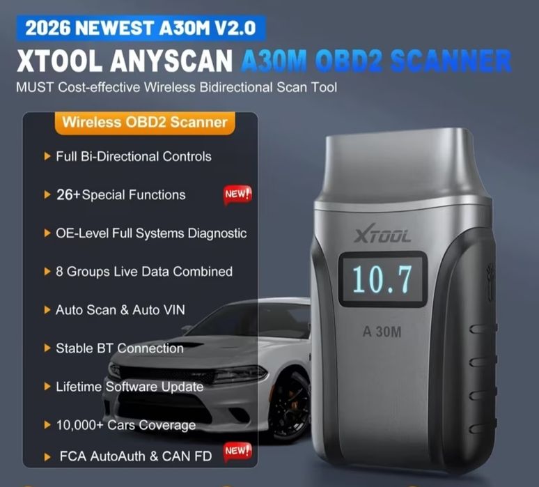 Продам диагностический сканер XTOOL A30M