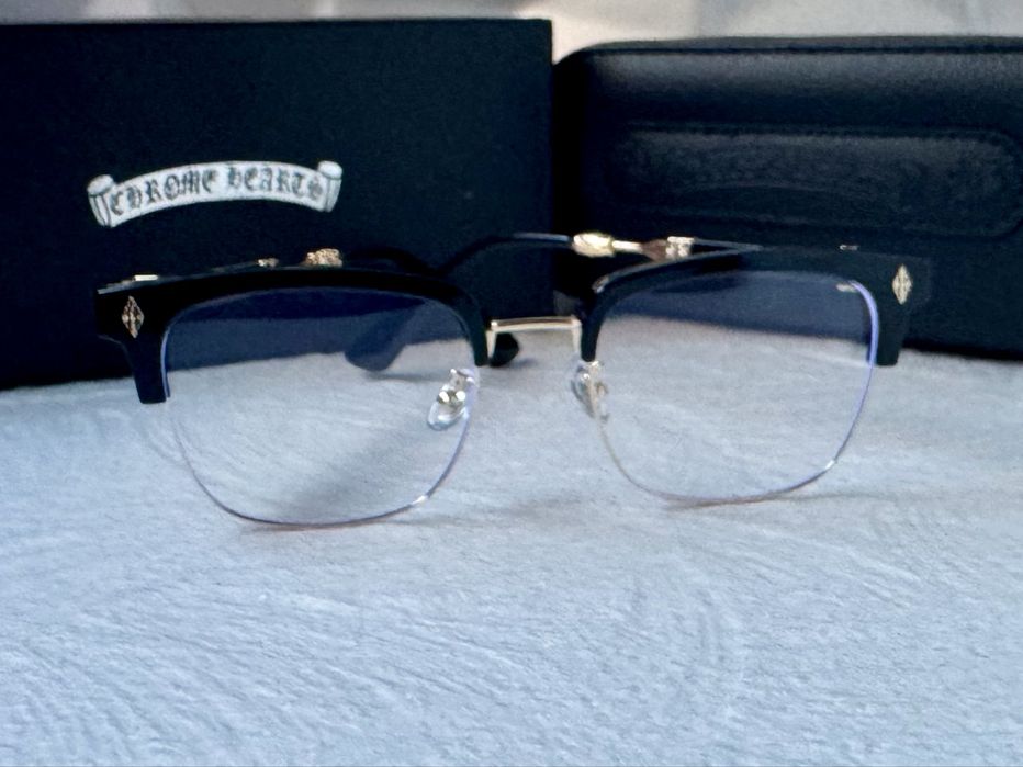 Очила за компютър Диоптрични рамки прозрачни слънчеви chrome hearts