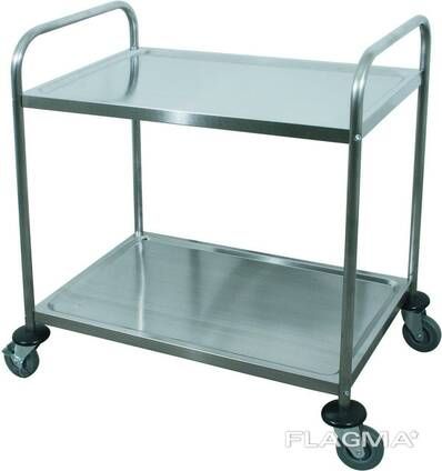 Тележка для посуды сервировочная