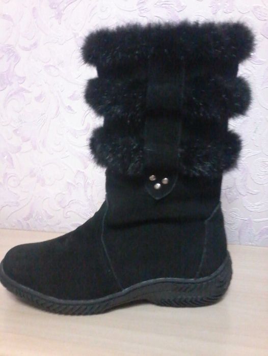 женские сапоги теплые