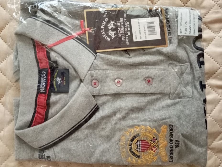 Tricou polo si pantaloni scurti Geographical Norway, noi