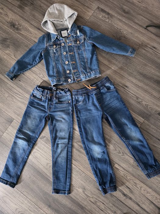 Lot pantaloni si geaca blugi 110