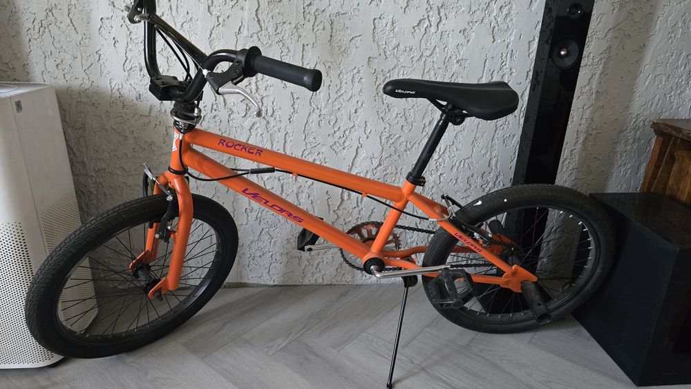 Bicicleta BMX 20" Velors V2016A, Portocaliu/Negru -  aproape nouă, impecabilă