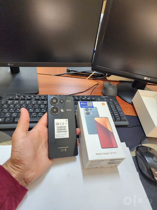 Redmi note 13pro 12/256gb ideal ochilmagan usta kurmagan aybi yuq toza