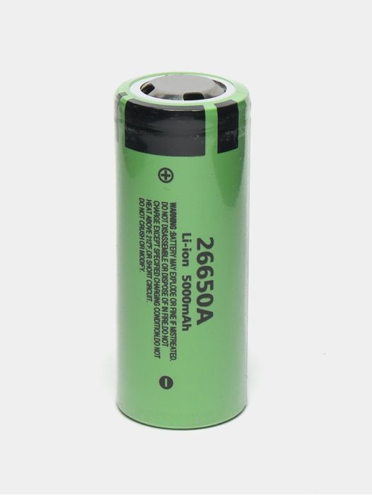 Аккумуляторная батарейка 26650 li-ion, 5000 мАч . Абсолютно новые.