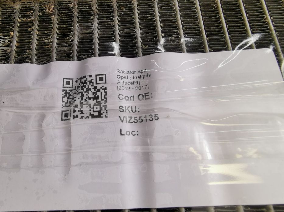 Radiator Apa 1.6 cdi Opel  Insignia A [facelift] 2013 2014 2015 2016 2