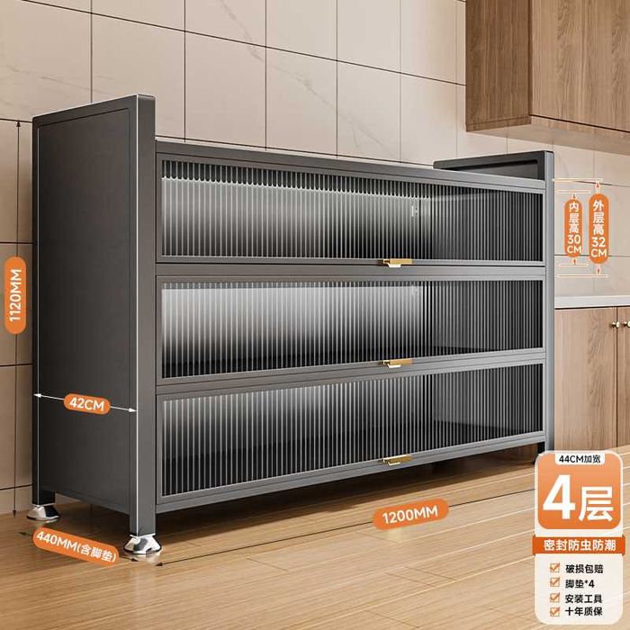 Буфет с витражами, Минималистичный шкаф, qulay javon oshxonada tartib