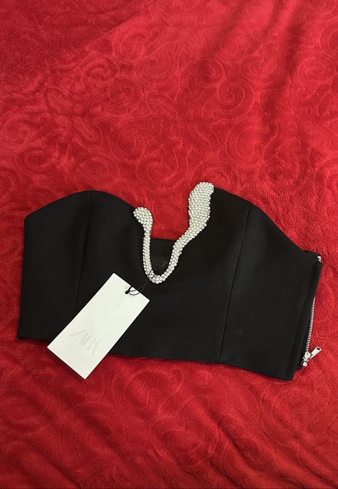 Топ Бюстие с метален елемент Зара ZARA М и С