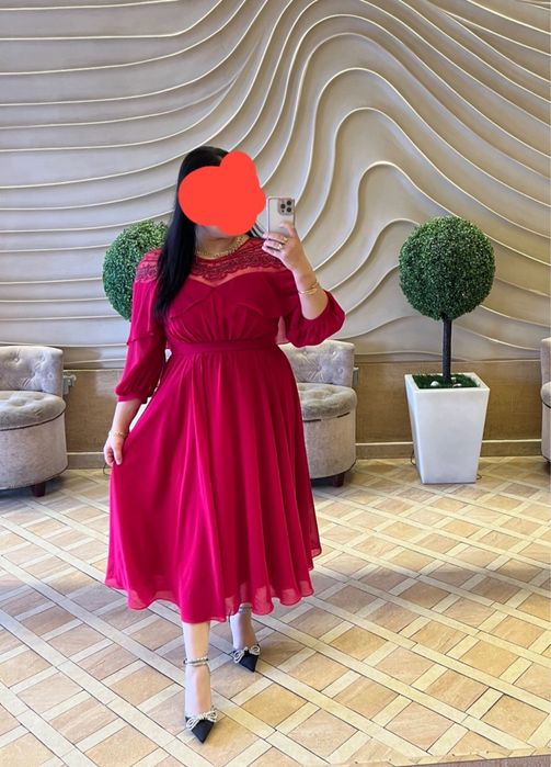 Malinoviy svet shifon kuylak judayam chiroyli. 700min sum