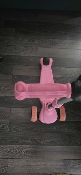 Trotineta pentru copii, pliabila, cu lumini LED, Kidwell, cu 3 roti, roz