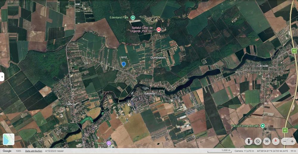 Oportunitate investitie vanzare teren intravilan Dumbraveni-Balotesti