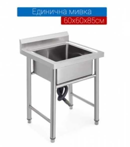 Мивки от неръждаема стомана, налични всички размери.