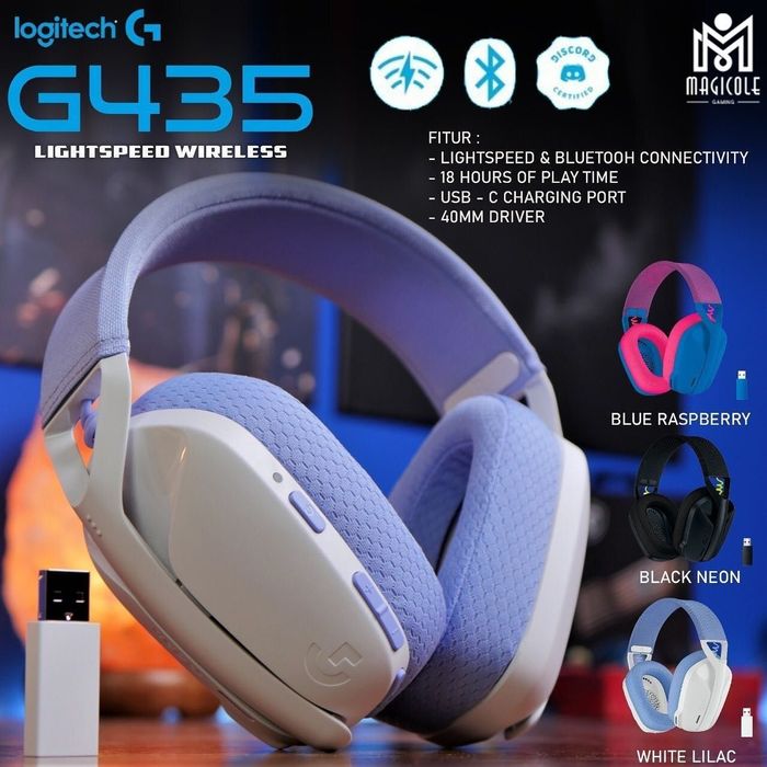 Logitech G435 Оригинал Беспроводные Наушники/Гарнитура