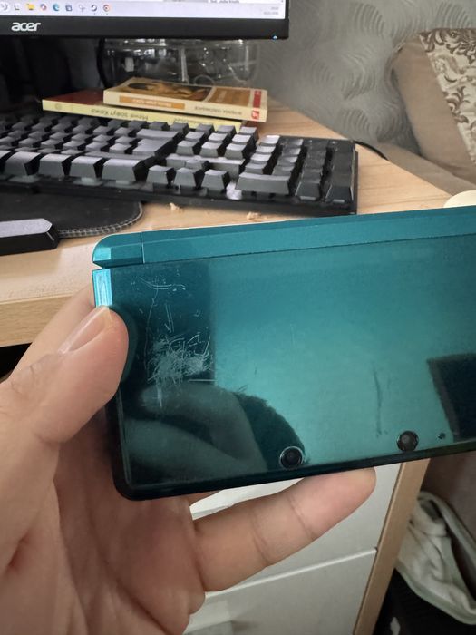 Nintendo 3DS Old  (Japan), цвет Aqua Blue