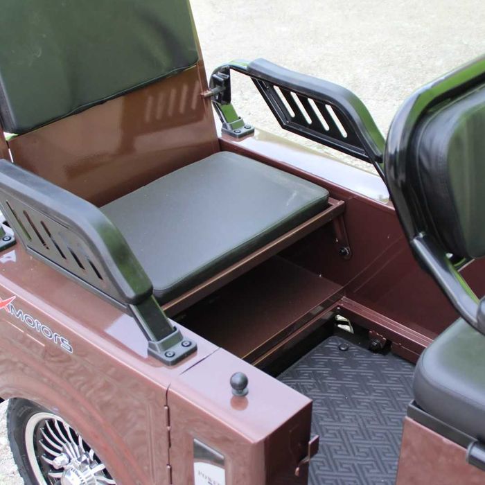 Двуместна Електрическа CARGO триколка 1500W 48V 21AH BROWN