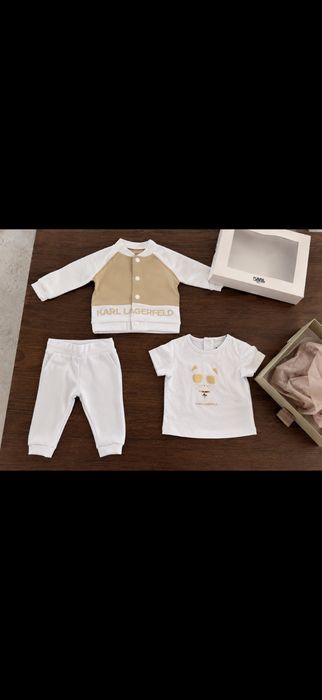 Нов Karl Lagerfeld Kids комплект 3 части, 3M / 60 см