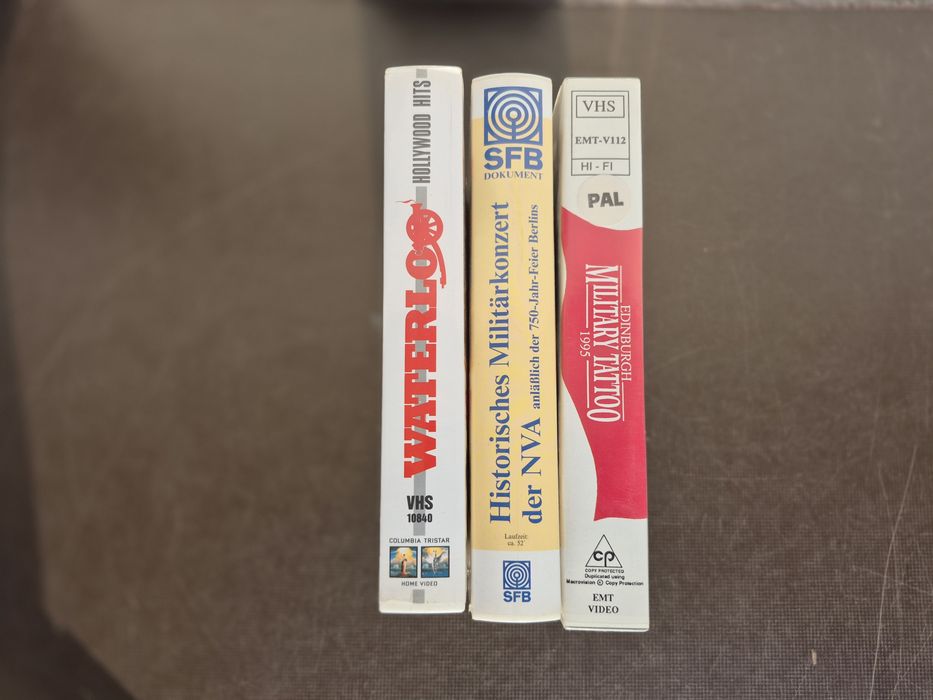 Vând 7 casete video VHS originale de la 80- 120 minute colectie filme Documentare military, Razboi Hitler