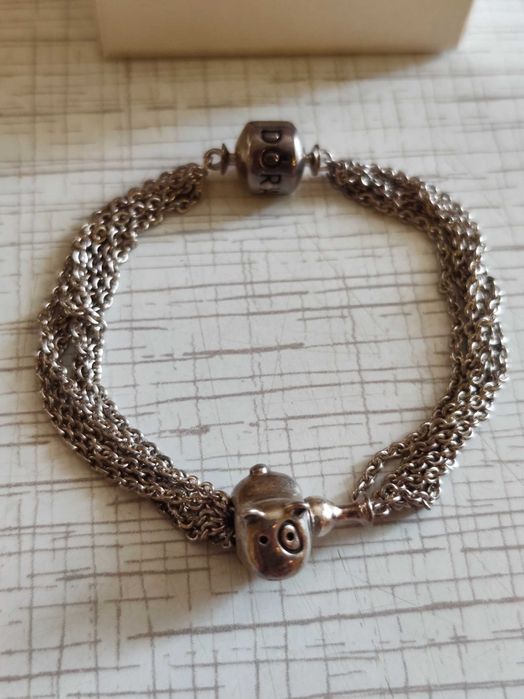 Оригинална Pandora 925 гривна с 3 талисмана + детска гривна, с кутии и сертификат