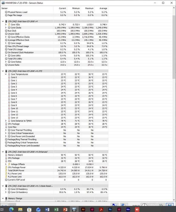 Работна станция X99, XEON 2690 V4 14c, 128GB DDR4, 1TB nVME, GTX1070.