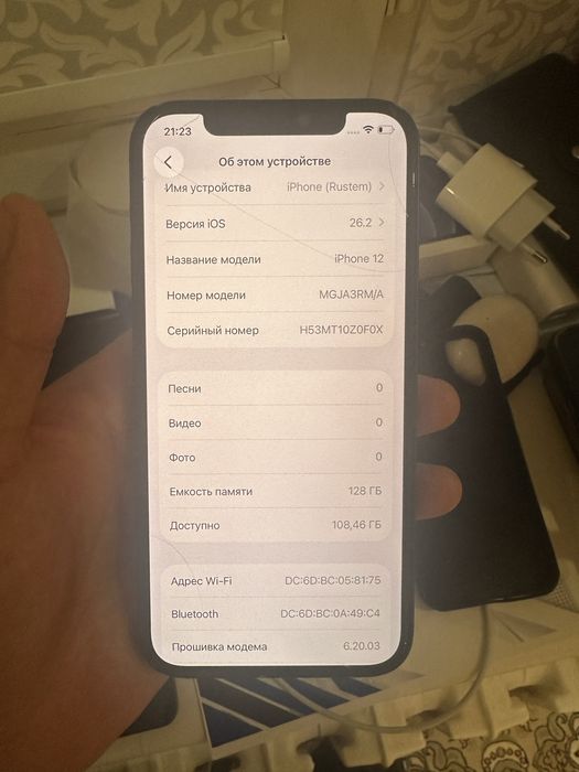 Iphone 12 128gb емкость 89%