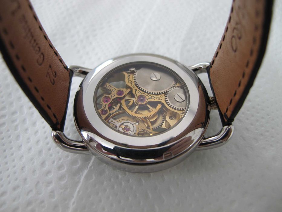 Urech Skeleton , mecanism ETA Unitas 6497 , nu Rolex , Breitling .