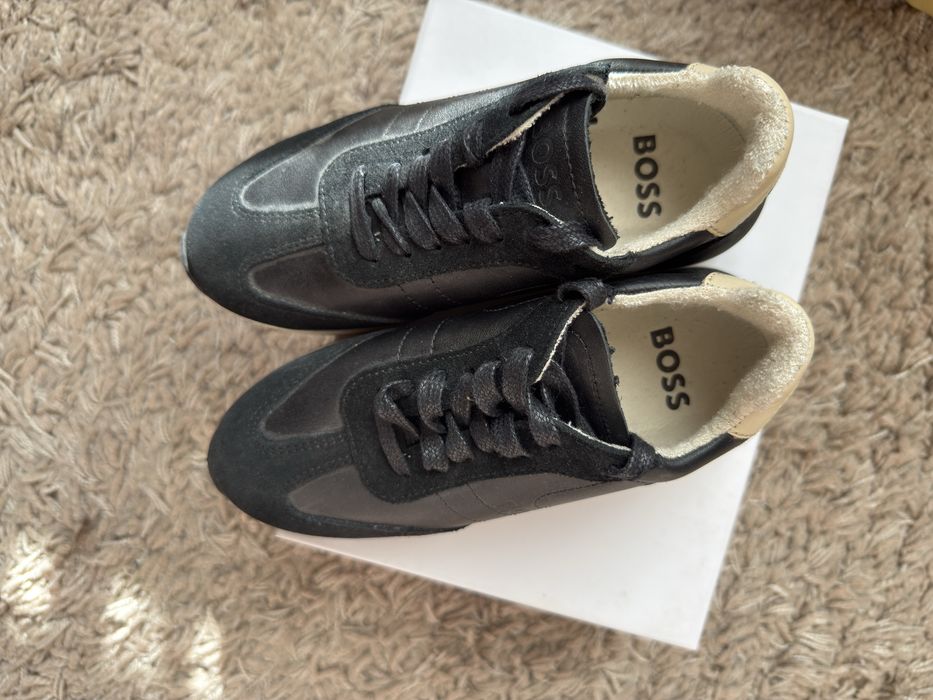 Обувки BOSS естествена кожа