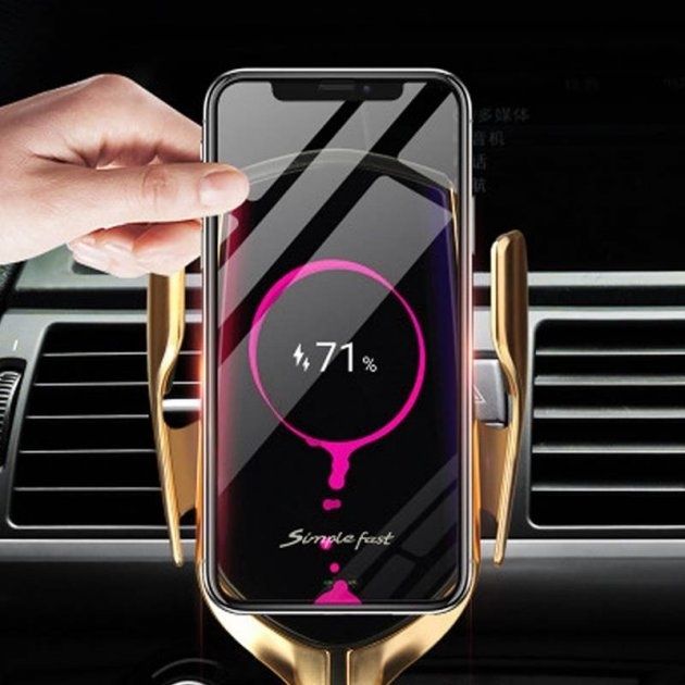 Сенсорный автомобильный держатель с функцией беспроводной зарядки
