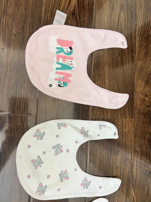 Слюнявчики  0-6 месяцев 100% хлопок .