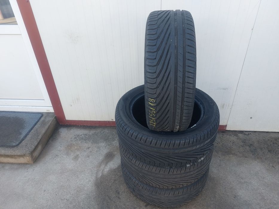 150 lei bucata! Set anvelope de vara 225 55 r18 Uniroyal! 7 mm