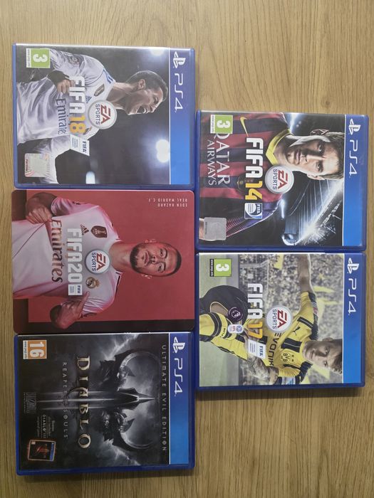 Игри за PS4 Fifa 14,17,18,20 и Diabolo 3