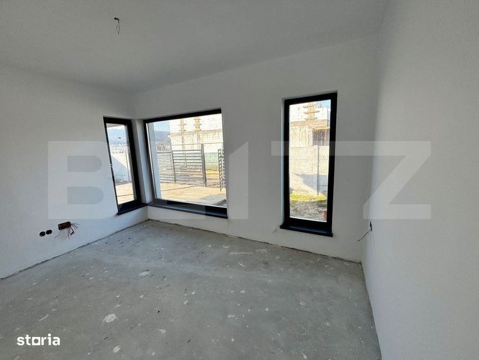 Casa parter 121 mp, 2 dormitoare, 331 mp teren, Leamna de Jos