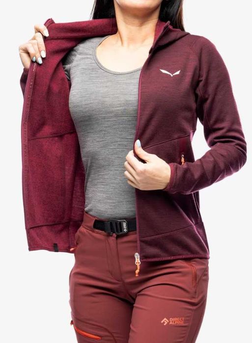 Salewa – Дамски топъл алпийски полар (вълнен микс) M / 38