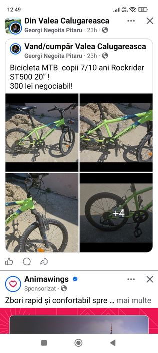 Bicicleta  copii