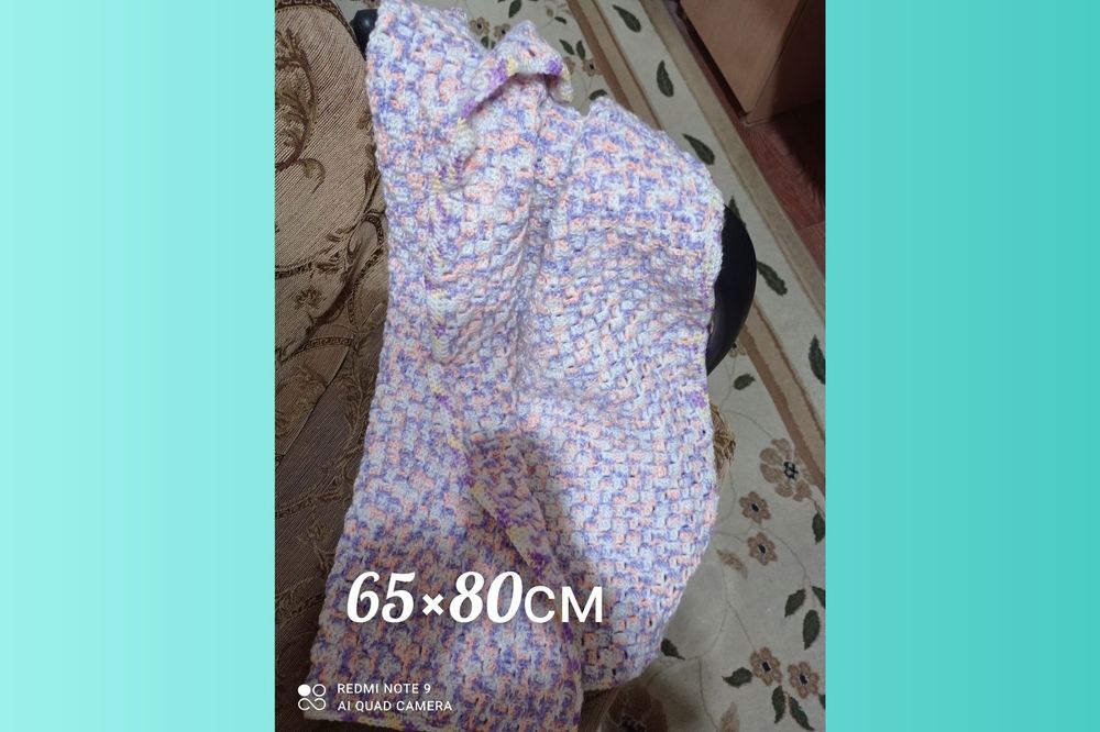 Пледы ручная работа новые