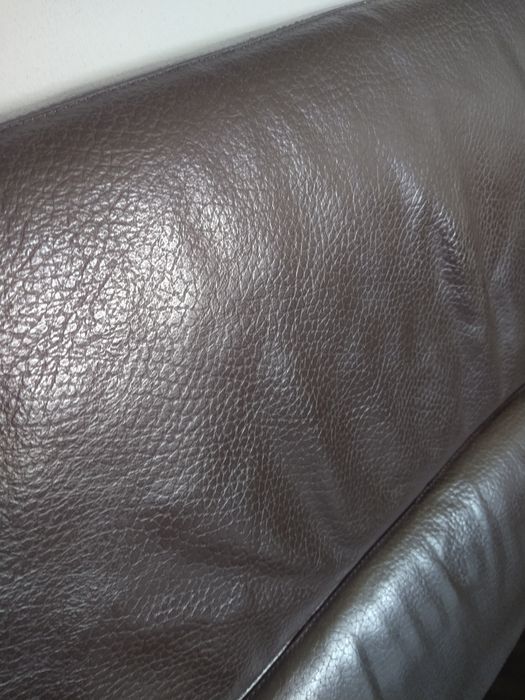 Canapea piele naturală maro FIXĂ