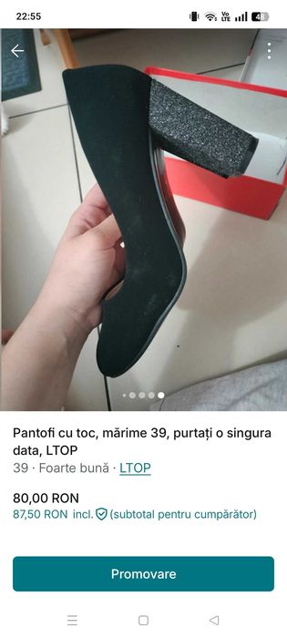 Pantofi dama mărime 39