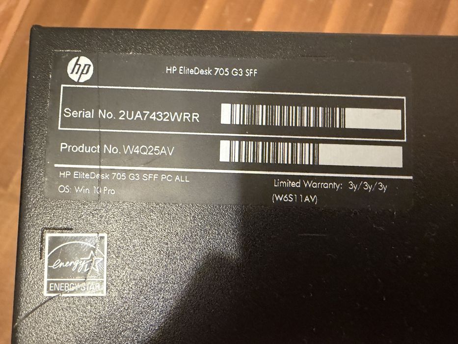 Calculator Hp 705 G3 cu Amd A8-9600, Licenta windows