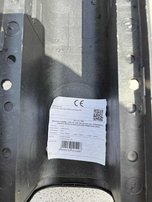 Линеен отводнител 100х100х1m с решетка PAGF, B125 - #Земелрок