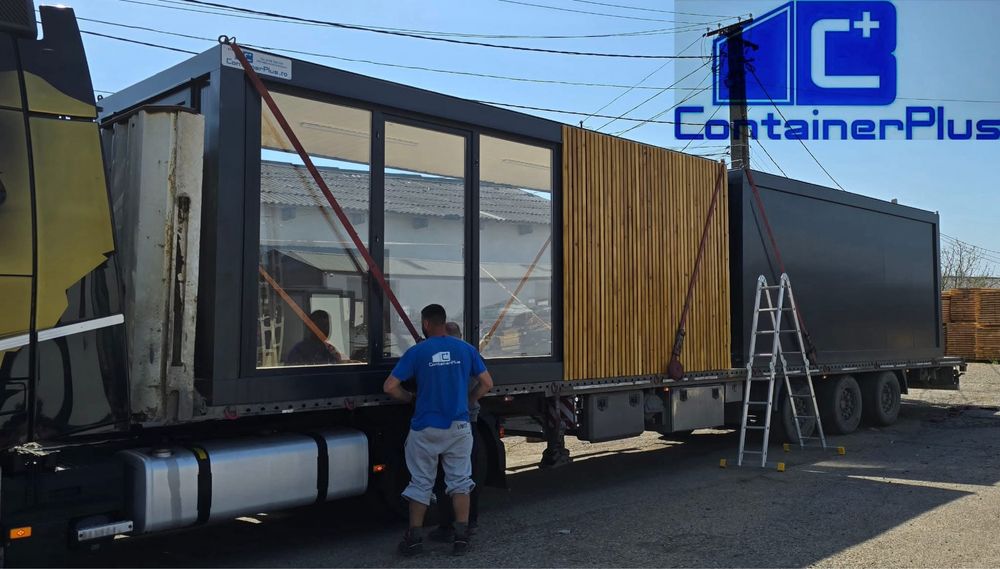 Containere modulare case modulare din structura metalica montaj transp