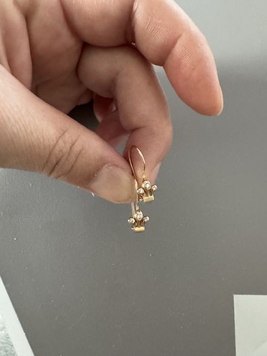 Серьги золотые для девочек