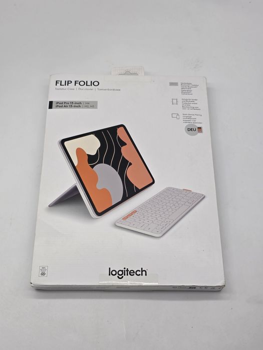 Husa cu tastatura Logitech Flip Folio pentru iPad Pro & Air 13", Grafi
