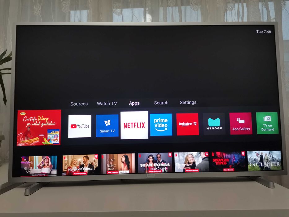 Televizor LED Smart PHILIPS 43PUS6554/12, Ultra HD 4K, HDR, 108 cm